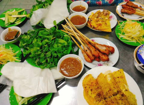 BÁNH XÈO- NEM NƯỚNG